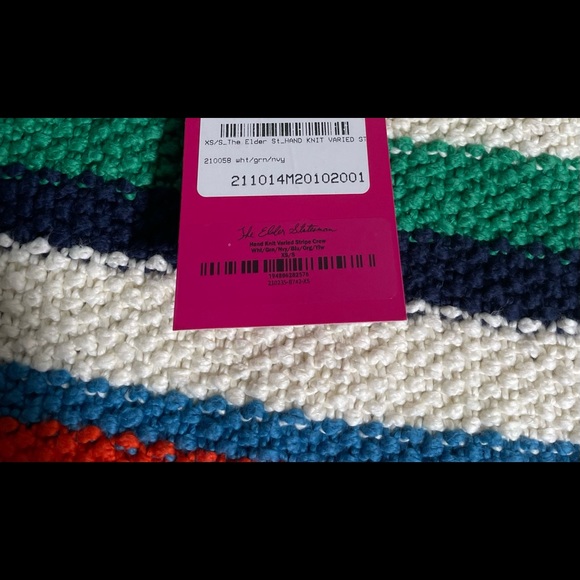 The Elder Statesman Off-White Varied Stripe Sweater - Picture 12 of 16